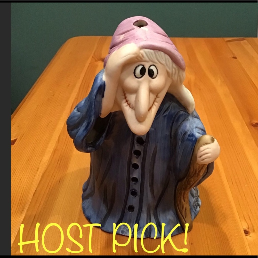 VINTAGE HALLOWEEN WITCH 1985 CANDLE INCENSE COVER DECOR